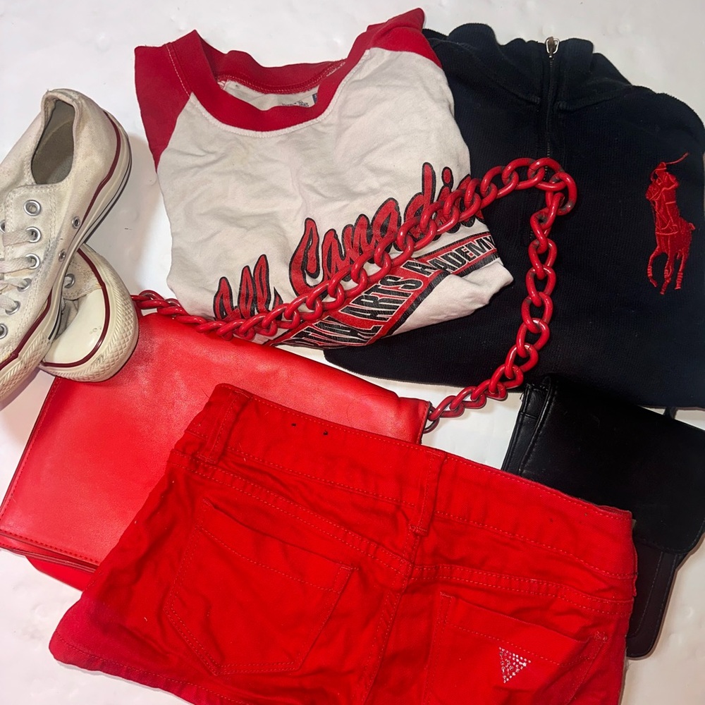 Ralph Lauren Black Jacket with Red Emblem